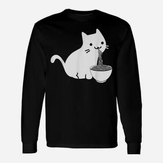 Ramen Soup I Pho Soup I Cat Noodle Soup I Cats Unisex Long Sleeve | Crazezy