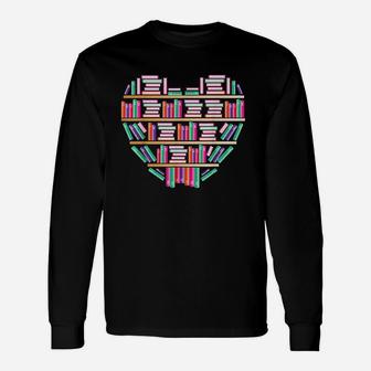 Reading Club Librarian Library Love Heart Unisex Long Sleeve | Crazezy DE