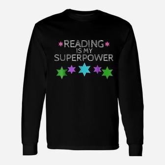 Reading Is My Superpower Unisex Long Sleeve | Crazezy UK