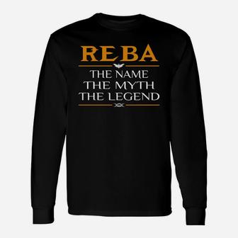 Reba Legend Name Reba Long Sleeve T-Shirt - Thegiftio UK
