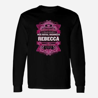 Rebecca First Name Unisex Long Sleeve | Crazezy UK