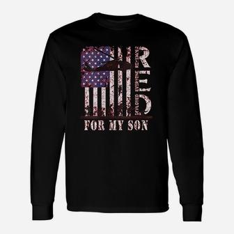 Red Friday For My Son Us Flag Army Unisex Long Sleeve | Crazezy CA