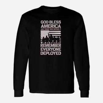 Red Friday Military Remember Everyone Deployed Support Our Troops Unisex Long Sleeve | Crazezy AU