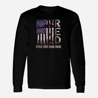 Red Friday Military Support Our Troops Us Flag Army Unisex Long Sleeve | Crazezy