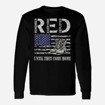 Red Friday Military Until They Come Home My Soldier Us Flag Unisex Long Sleeve | Crazezy DE