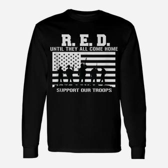 Red Friday Military Veteran Shirt As Unisex Long Sleeve | Crazezy