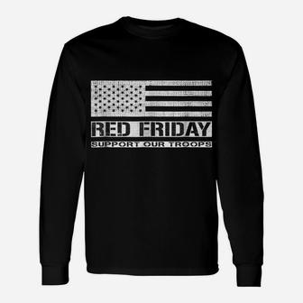 Red Friday Military Veteran Shirt, Support Our Troops Shirts Unisex Long Sleeve | Crazezy CA