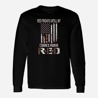 Red Friday Proud Mom Dad Parents Unisex Long Sleeve | Crazezy