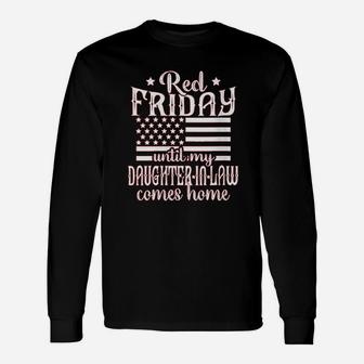 Red Friday Support Military Family Daughter In Law Unisex Long Sleeve | Crazezy