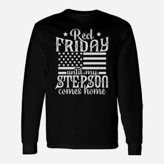 Red Friday Support Military Family Step Son Gift Unisex Long Sleeve | Crazezy AU