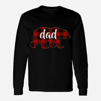Red Plaid Dad Buffalo Matching Family Papa Pajama Christmas Unisex Long Sleeve | Crazezy