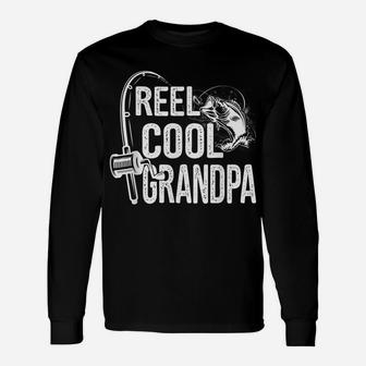 Reel Cool Grandpa Fishing Lover Gift For Fathers Day Unisex Long Sleeve | Crazezy AU