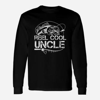Reel Cool Uncle Fishing Daddy Fathers Day Dad Gifts For Men Unisex Long Sleeve | Crazezy UK