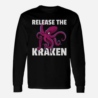 Release The Kraken Squid Lover Unisex Long Sleeve | Crazezy DE