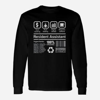 Resident Assistant Gifts Funny Unisex Long Sleeve | Crazezy