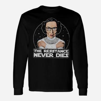 The Resistance Never Dies Long Sleeve T-Shirt - Monsterry
