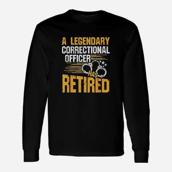 Retired Correctional Officer Retirement Party Long Sleeve T-Shirt - Thegiftio UK