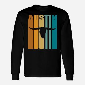 Retro 70S Austin Hoodie Vintage Longhorn Texas Shirt Unisex Long Sleeve | Crazezy AU