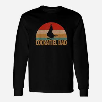 Retro Cockatiel Vintage Cockatiel Dad Gift Unisex Long Sleeve | Crazezy AU