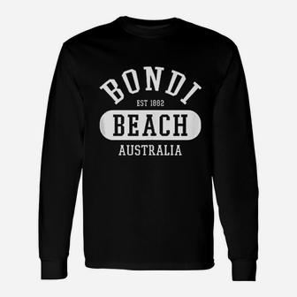 Retro Cool College Style Bondi Beach Australia Unisex Long Sleeve | Crazezy CA