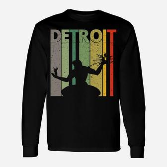 Retro Detroit Shirt | Vintage Spirit Of Detroit Unisex Long Sleeve | Crazezy