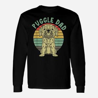 Retro Dog Lover Puggle Dad Pet Animal Dog Owner Cute Puggle Unisex Long Sleeve | Crazezy AU
