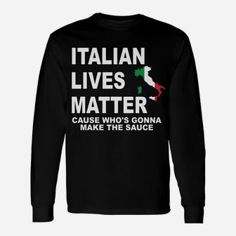 Retro Italian Lives Matter Shirt Retro Italy Flag Pride Unisex Long Sleeve | Crazezy