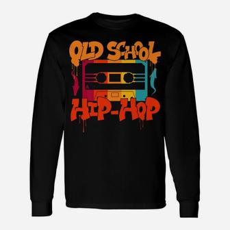 Retro Old School Hip Hop 80S 90S Graffiti Cassette Gift Unisex Long Sleeve | Crazezy DE