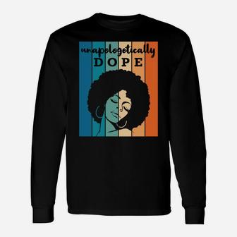 Retro Pride Afro African American Words Christmas Bday Gift Unisex Long Sleeve | Crazezy DE