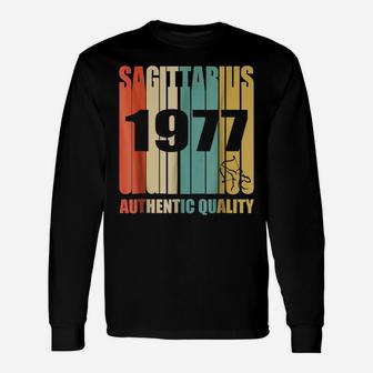 Retro Sagittarius 1977 Vintage 41St Birthday Shirt Unisex Long Sleeve | Crazezy