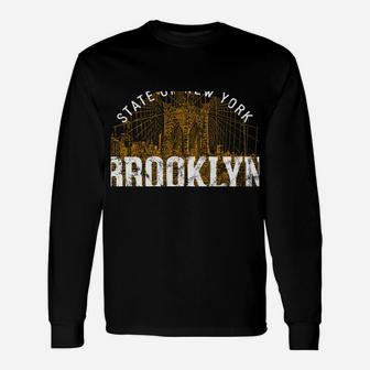 Retro Style Vintage Brooklyn Sweatshirt Unisex Long Sleeve | Crazezy UK