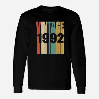 Retro Vintage 1992 29 Yrs Old Bday 29Th Birthday Unisex Long Sleeve | Crazezy
