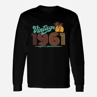 Retro Vintage 60Th Birthday Top 1961 Aged To Perfection Unisex Long Sleeve | Crazezy DE