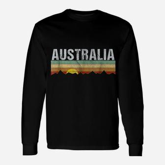 Retro Vintage Australia Tee Shirt Unisex Long Sleeve | Crazezy CA