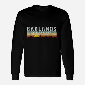 Retro Vintage Badlands National Park Unisex Long Sleeve | Crazezy CA