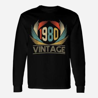 Retro Vintage Genuine Made In 1980 39Th Birthday Gift 39 Yrs Unisex Long Sleeve | Crazezy