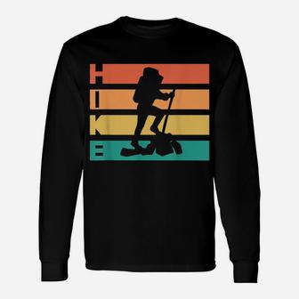 Retro Vintage Hiking Gift For Hikers Unisex Long Sleeve | Crazezy CA