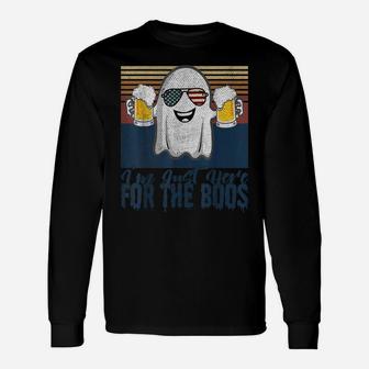 Retro Vintage Men Womens I'm Just Here For The Boos Unisex Long Sleeve | Crazezy DE
