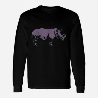 Rhino Rhinoceros Unisex Long Sleeve | Crazezy UK