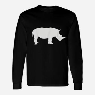 Rhino With Horn Unisex Long Sleeve | Crazezy DE