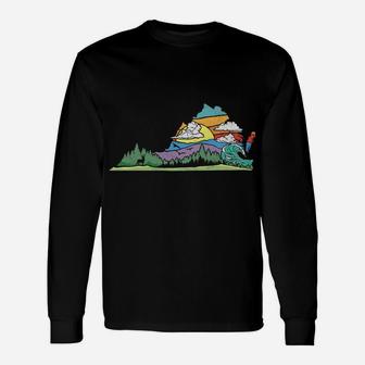 Richmond Virginia Outdoors & Nature Lover Retro 80S Graphic Sweatshirt Unisex Long Sleeve | Crazezy AU