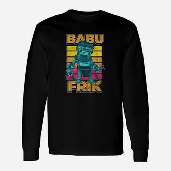 The Rise Of Skywalker Babu Frik Pop Art Portrait Long Sleeve T-Shirt - Thegiftio