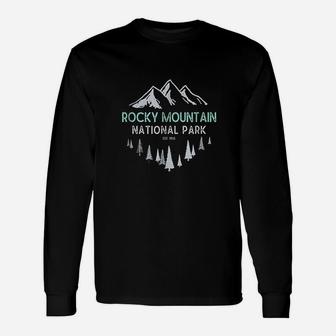 Rocky Mountain Vintage National Park Unisex Long Sleeve | Crazezy
