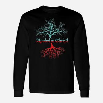Root Tree Christian Christian Faith Fan Long Sleeve T-Shirt - Monsterry CA