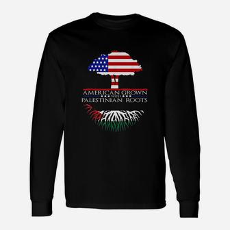 Roots American Grown Tree Flag Usa Unisex Long Sleeve | Crazezy DE