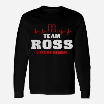 Ross Surname Proud Family Team Ross Lifetime Member Unisex Long Sleeve | Crazezy CA