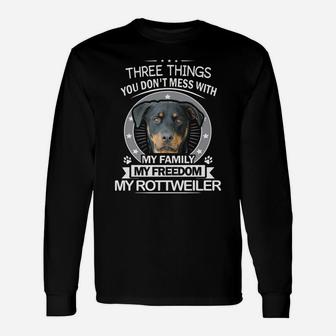 Rottweiler Thanksgiving Christmas Gifts Unisex Long Sleeve | Crazezy CA