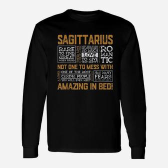 Sagittarius Astro Zodiac Sign Birthday Horoscope Funny Gifts Unisex Long Sleeve | Crazezy UK