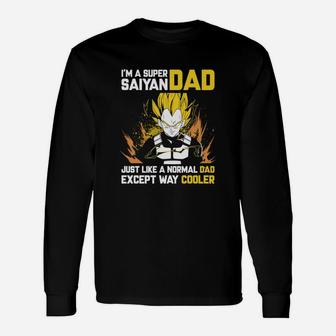 Saiyan- I'm A Super Dad- Just Like A Normal Dad,except Way Cooler Long Sleeve T-Shirt - Thegiftio UK