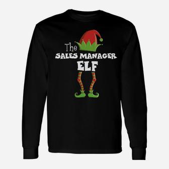 Sales Manager Xmas Pajama Long Sleeve T-Shirt - Monsterry
